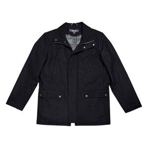 Kenneth Cole Reaction WOOL Designer Winter Business Casual Peacoat Womens Medium